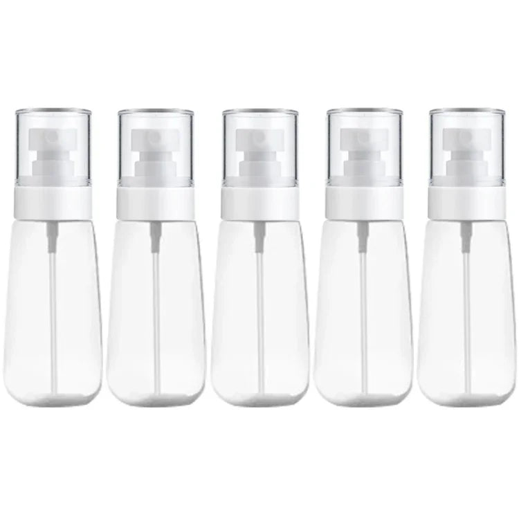 10개 휴대용 리필 가능한 플라스틱 미세 미스트 향수 스프레이 병 투명 빈 스프레이 병, 80ml, 80ml