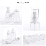 10개 휴대용 리필 가능한 플라스틱 미세 미스트 향수 스프레이 병 투명 빈 스프레이 병, 80ml, 80ml