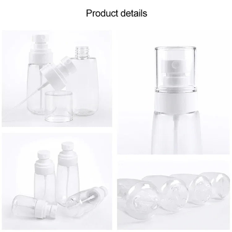 10개 휴대용 리필 가능한 플라스틱 미세 미스트 향수 스프레이 병 투명 빈 스프레이 병, 80ml, 80ml