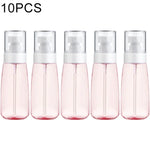10개입 휴대용 리필 가능한 플라스틱 미세 안개 향수 스프레이 병 투명 빈 스프레이 병, 100ml, 100ml