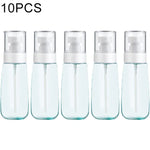 10개입 휴대용 리필 가능한 플라스틱 미세 안개 향수 스프레이 병 투명 빈 스프레이 병, 100ml, 100ml