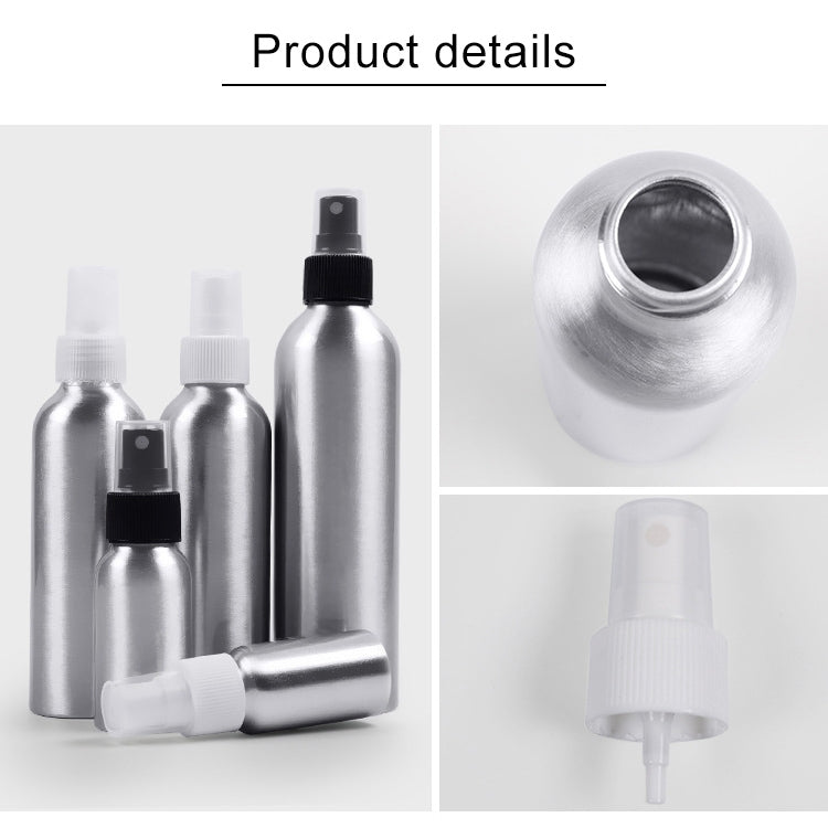 리필 가능한 유리 미세 안개 아토마이저 알루미늄 병, 100ml, 100ml