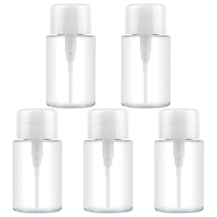 Liquid Push Down Pump Dispenser Bottle Empty Plastic Bottle Container, 200ml, 200ml