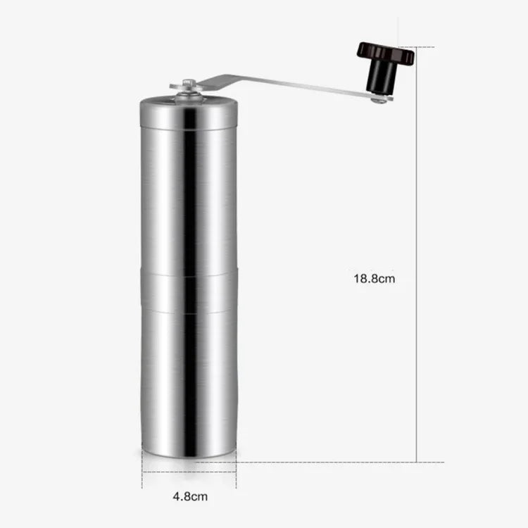휴대용 원뿔형 버 밀 수동 스테인리스 손잡이 커피 원두 분쇄기, 용량: 40g, 스테인리스 용량: 40g