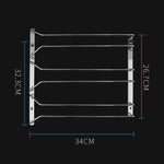 MICLAN 3열 스테인리스 와인잔 걸이, 크기: 34*32*27cm, 크기: 34*32*27cm