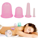 4-in-1 건강 관리 바디 마사지 진공 실리콘 부항컵, 랜덤 색상 배송, 4-in-1