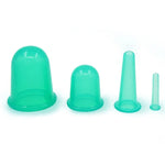 4-in-1 건강 관리 바디 마사지 진공 실리콘 부항컵, 랜덤 색상 배송, 4-in-1