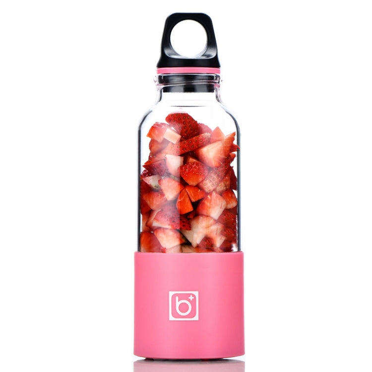 Bingo 500ml 미니 휴대용 USB 충전식 전기 주서 컵 주서 블렌더, 분당 22000회 회전, 2날 헤드 핑크, 2날 헤드 그린, 2날 헤드 블루, 2날 헤드 퍼플, 2날 헤드 레드
