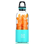 Bingo 500ml 미니 휴대용 USB 충전식 전기 주서 컵 주서 블렌더, 분당 22000회 회전, 2날 헤드 핑크, 2날 헤드 그린, 2날 헤드 블루, 2날 헤드 퍼플, 2날 헤드 레드