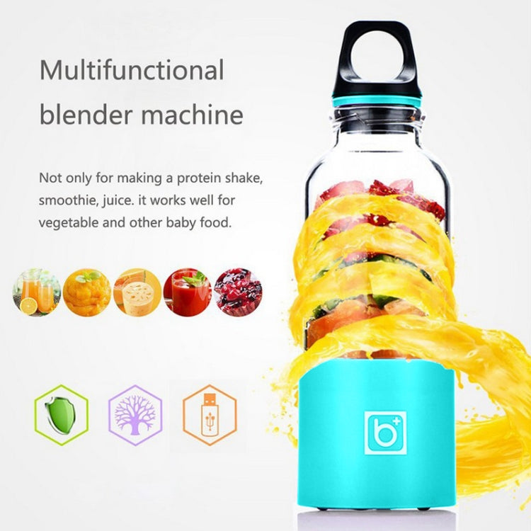 Bingo 500ml 미니 휴대용 USB 충전식 전기 주서 컵 주서 블렌더, 분당 22000회 회전, 2날 헤드 핑크, 2날 헤드 그린, 2날 헤드 블루, 2날 헤드 퍼플, 2날 헤드 레드