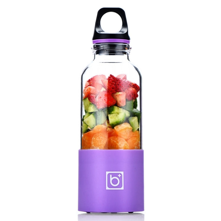 Bingo 500ml 미니 휴대용 USB 충전식 전기 주서 컵 주서 블렌더, 분당 22000회 회전, 2날 헤드 핑크, 2날 헤드 그린, 2날 헤드 블루, 2날 헤드 퍼플, 2날 헤드 레드