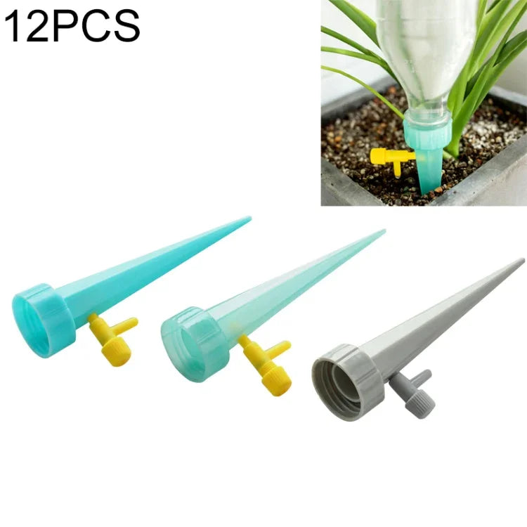 FR-258 40개 4/7mm 모세관 투명 곡선 방울 화살표 원예 미세 분무 관개 화살표, 12개