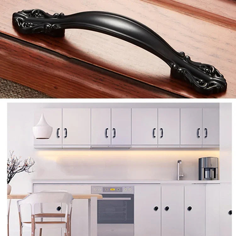6032A-96 캐비닛 옷장 서랍문용 심플 고풍 아연 합금 손잡이, 구멍 간격: 96mm, 6032A-96