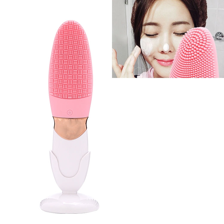 CNaier AE-618 배터리 구동 실리콘 음파 얼굴 피부 관리 전기 페이셜 클렌저, AE-618(오렌지), AE-618(핑크), AE-618(그린), AE-618(블루)