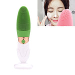 CNaier AE-618 배터리 구동 실리콘 음파 얼굴 피부 관리 전기 페이셜 클렌저, AE-618(오렌지), AE-618(핑크), AE-618(그린), AE-618(블루)