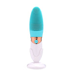 CNaier AE-618 배터리 구동 실리콘 음파 얼굴 피부 관리 전기 페이셜 클렌저, AE-618(오렌지), AE-618(핑크), AE-618(그린), AE-618(블루)