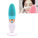 CNaier AE-618 배터리 구동 실리콘 음파 얼굴 피부 관리 전기 페이셜 클렌저, AE-618(오렌지), AE-618(핑크), AE-618(그린), AE-618(블루)