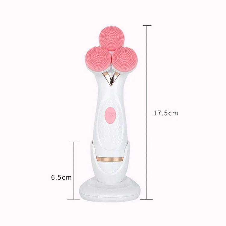 CNaier AE-878 USB Charging Silicone Face Skin Care Electric Facial Cleanser, AE-878(Pink), AE-878(Blue)