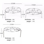 스티머 랙 바구니 계란 야채 찜 받침대 인스턴트 팟 압력솥용, 지름: 17.5cm, 높이: 4.5cm, 지름: 17.5cm, 높이: 4.5cm