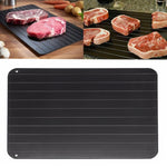 주방 도구 빠른 해동 트레이 해동판 냉동 식품 전기 없이 해동, 크기: 11.6 x 8 인치, 중간 3mm