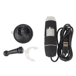 1600배 확대 HD 0.3MP 이미지 센서 2-in-1 USB 디지털 현미경 8 LED 및 전문 스탠드 포함, 1600X