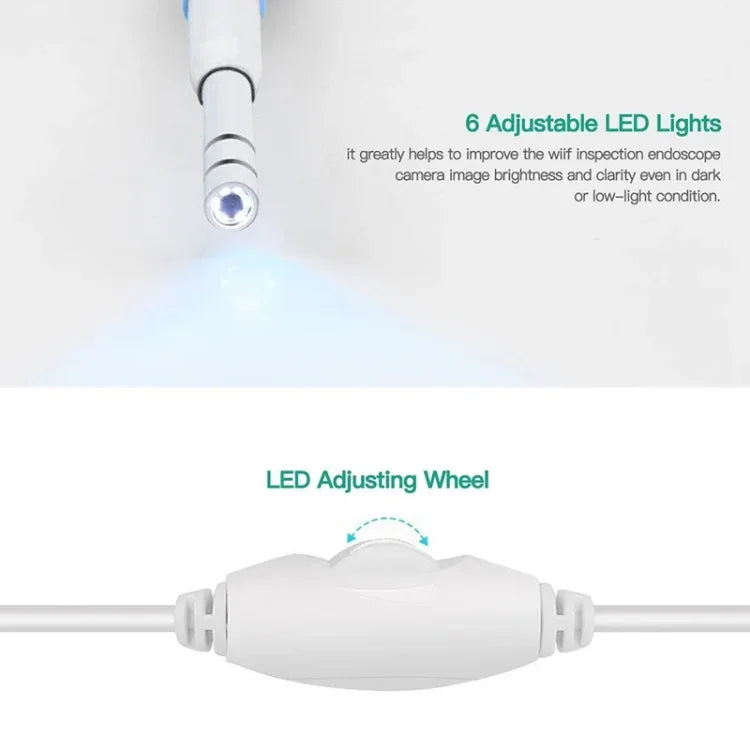 i95 3 in 1 USB 귀 내시경 검사 HD 0.3MP 카메라 시각 귀 스푼 OTG 안드로이드 폰 & PC & 맥북용, 1.75m 길이 케이블, 3 in 1 화이트 0.3MP