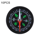 10개입 40mm 야외 스포츠 캠핑 하이킹 포인터 가이드 플라스틱 나침반 하이커 내비게이션, 랜덤 색상 배송, 40mm