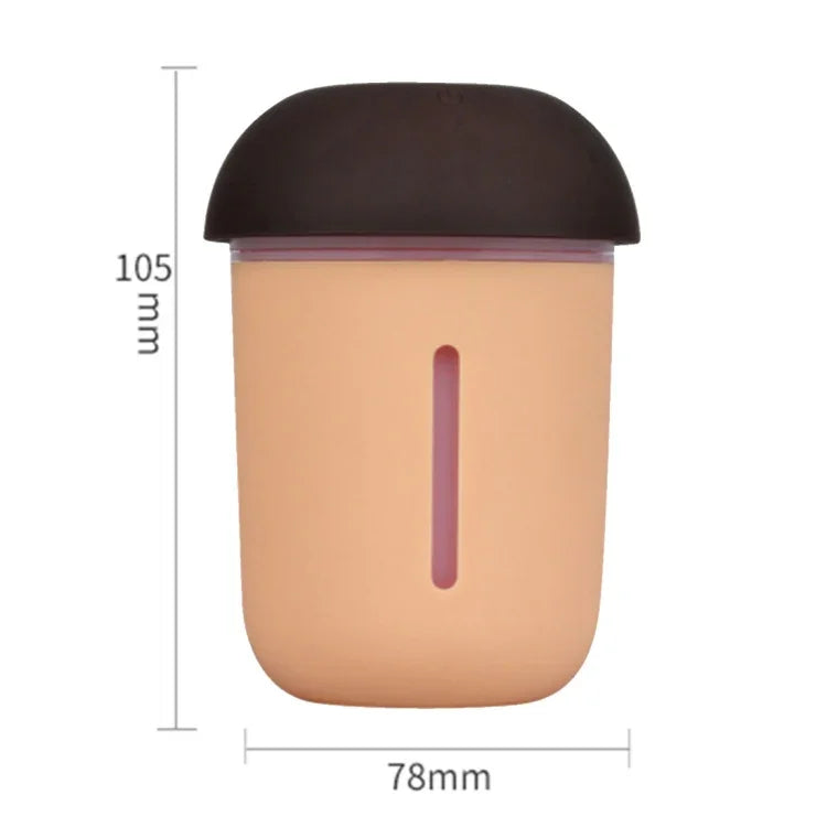 3-in-1 다기능 USB 충전 버섯 모양 전기 아로마 에센셜 초음파 아로마테라피 쿨 미스트 가습기 확장 USB 포트 포함