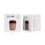 3-in-1 다기능 USB 충전 버섯 모양 전기 아로마 에센셜 초음파 아로마테라피 쿨 미스트 가습기 확장 USB 포트 포함