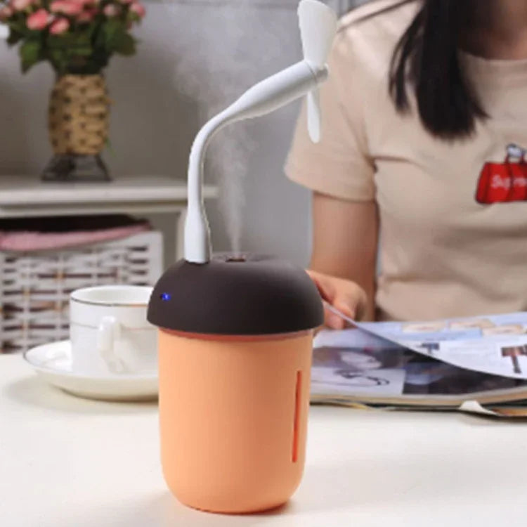 3-in-1 다기능 USB 충전 버섯 모양 전기 아로마 에센셜 초음파 아로마테라피 쿨 미스트 가습기 확장 USB 포트 포함