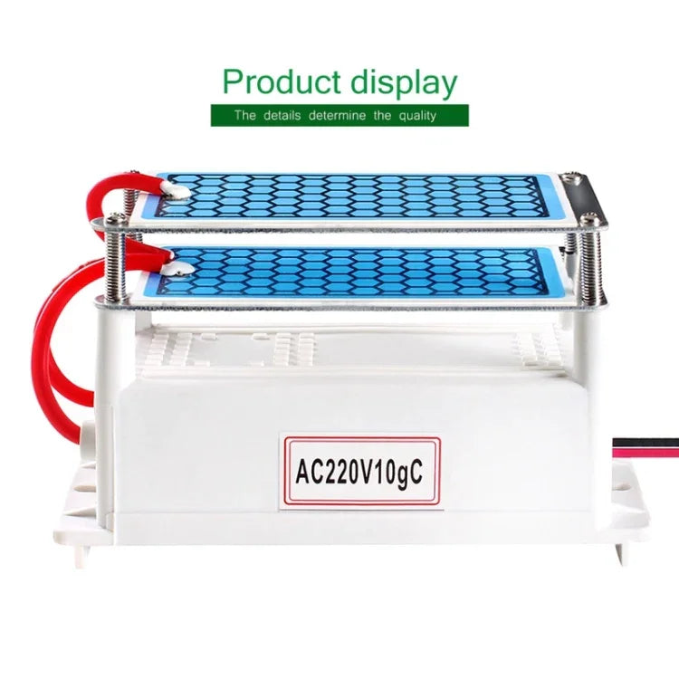 고온 세라믹 플레이트 일체형 오존 발생기 220V 10g 공기 청정기, AC 220V 10G
