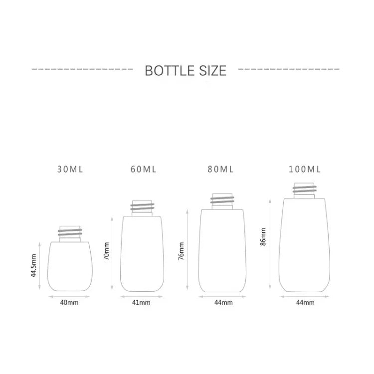 5개입 여행용 플라스틱 병 누수 방지 휴대용 여행 액세서리 소형 병 용기, 30ml, 30ml