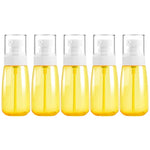 5개입 여행용 플라스틱 병 누수 방지 휴대용 여행 액세서리 소형 병 용기, 60ml, 60ml