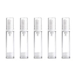 5개입 휴대용 에어리스 진공 펌프 병 미세 안개 향수 스프레이 병, 10ml, 10ml