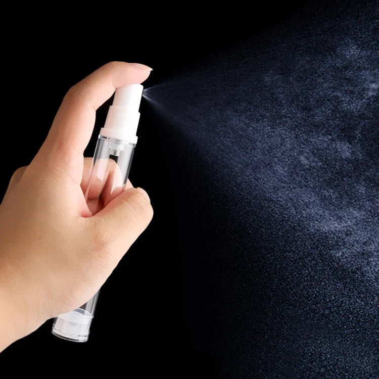 5개입 휴대용 에어리스 진공 펌프 병 미세 안개 향수 스프레이 병, 10ml, 10ml