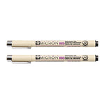 2개입 아카이벌 피그먼트 잉크 드로잉 파인라이너 펜 닙 만화 마이크론 펜, 0.5mm, 0.25mm, 0.3mm, 0.35mm, 0.45mm
