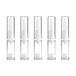 5개 세트 투명 빈 여행용 휴대용 리필 가능한 플라스틱 펌프 병 용기, 5ml, 5ml