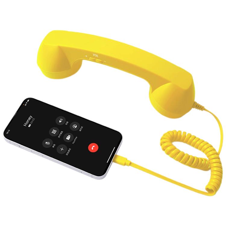 Type-C Plug Mic Retro Telephone Anti-radiation Cell Phone Handset Receiver, Type-C
