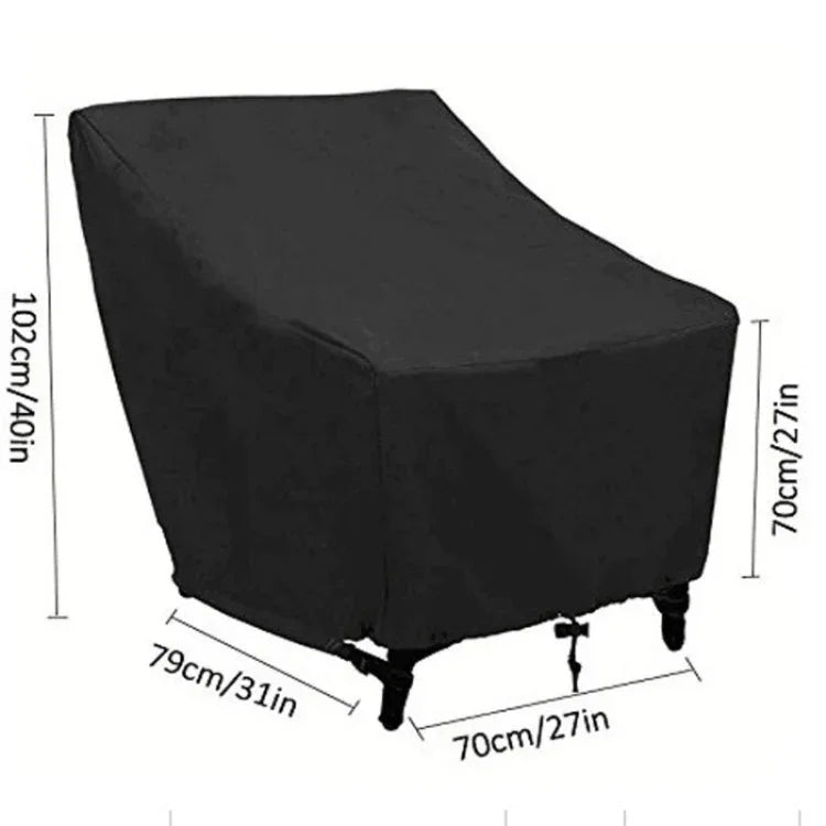 야외용 방수 방진 옥스포드 원단 접이식 테이블 의자 보호 가방 가구 세트 커버, 크기: 102x79x70cm, 크기: 102x79x70cm
