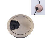 데스크 컴퓨터 데스크탑 아연 합금 원형 나사 구멍 커버, 구멍 직경: 80mm (그린 브론즈), 80mm