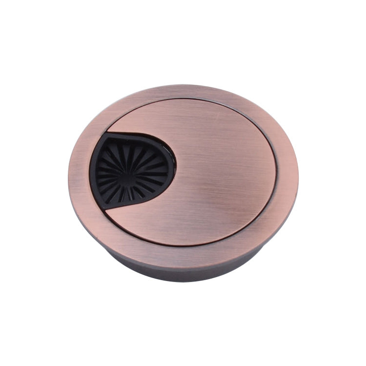 데스크 컴퓨터 데스크탑 아연 합금 원형 나사 구멍 커버, 구멍 직경: 80mm (그린 브론즈), 80mm