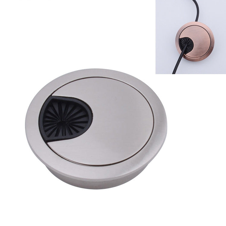 데스크 컴퓨터 데스크탑 아연 합금 원형 나사 구멍 커버, 구멍 직경: 80mm (그린 브론즈), 80mm