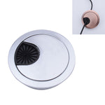 데스크 컴퓨터 데스크탑 아연 합금 원형 나사 구멍 커버, 구멍 직경: 80mm (그린 브론즈), 80mm