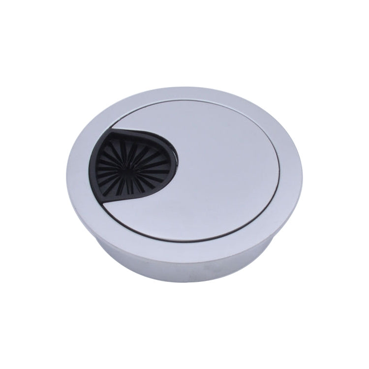 2개 책상 컴퓨터 데스크탑 아연 합금 원형 나사 구멍 커버, 구멍 직경: 50mm (밝은 금색), 50mm