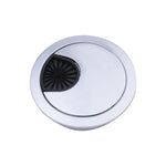 2개 책상 컴퓨터 데스크탑 아연 합금 원형 나사 구멍 커버, 구멍 직경: 53mm (밝은 금색), 53mm