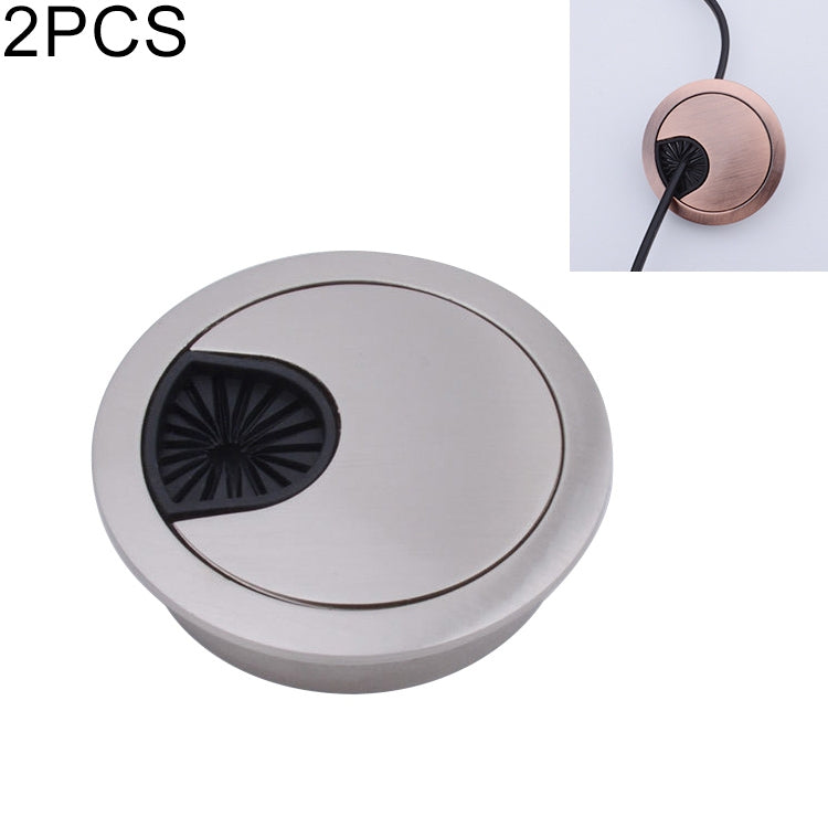 2개 세트 책상 컴퓨터 데스크탑 아연 합금 원형 나사 구멍 커버, 구멍 직경: 60mm (녹청색), 60mm