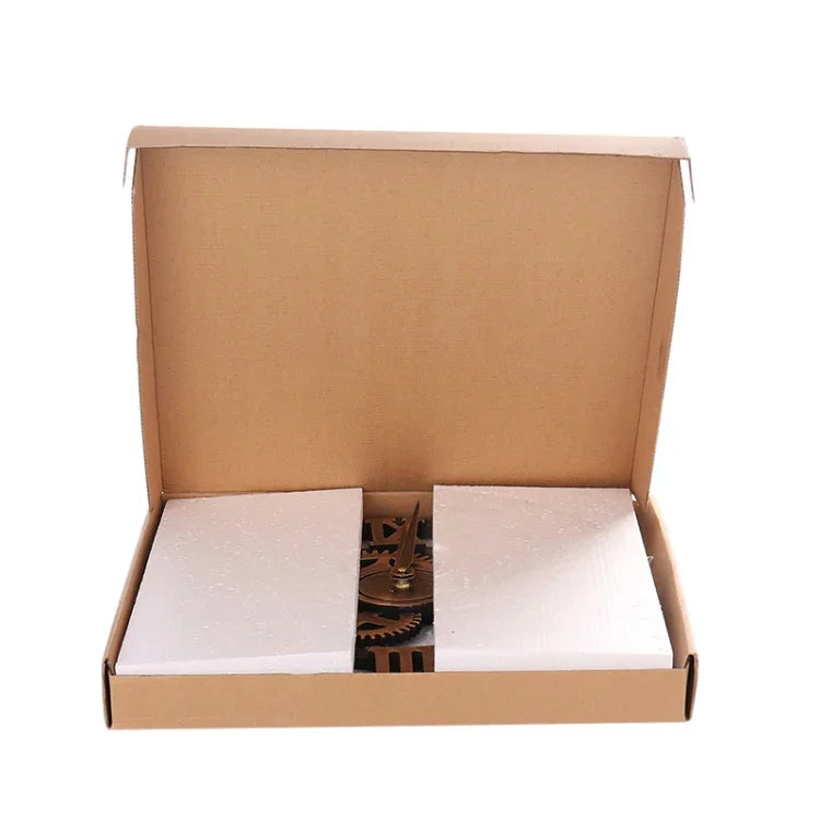 레트로 원목 원형 단면 기어 시계 숫자 벽시계, 직경: 58cm, 숫자 58, 숫자 58cm