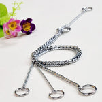 35cm dog training chain made of solid metal featuring a scalable design, ideal for dog training and daily use.