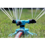Garden Automatic Rotating Nozzle 360 Degree Rotary Automatic Sprinkler Garden Lawn Watering Nozzle Irrigation Nozzle with 1/2 inch Water Hose Connector, With 4 inch Water Hose Connector