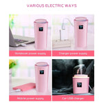소형-3 2W 가습기 습도계 보습기 LED 야간등 포함, 물탱크 용량: 260ml
